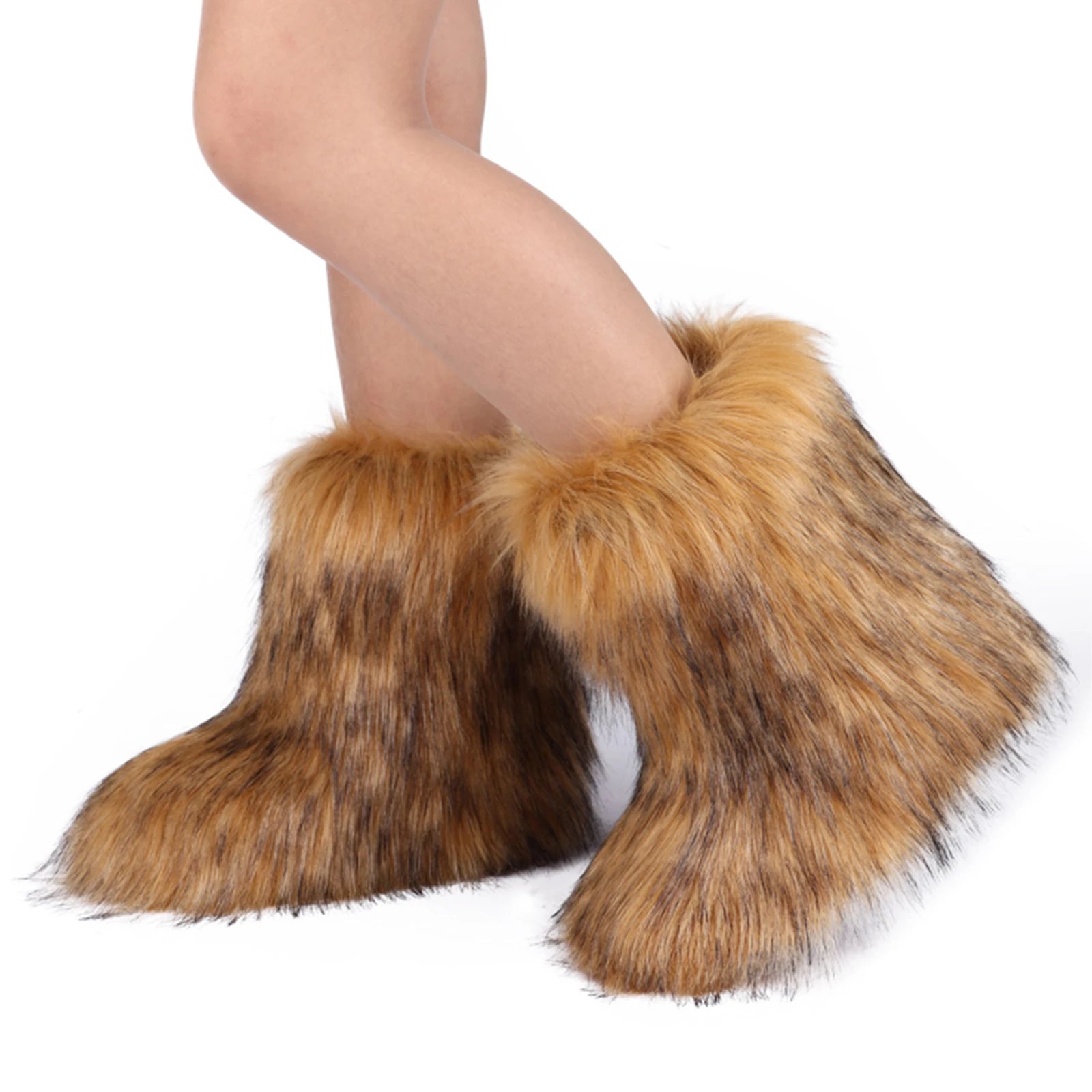 Cozy Mid-Calf Fuzzy Winter Boots