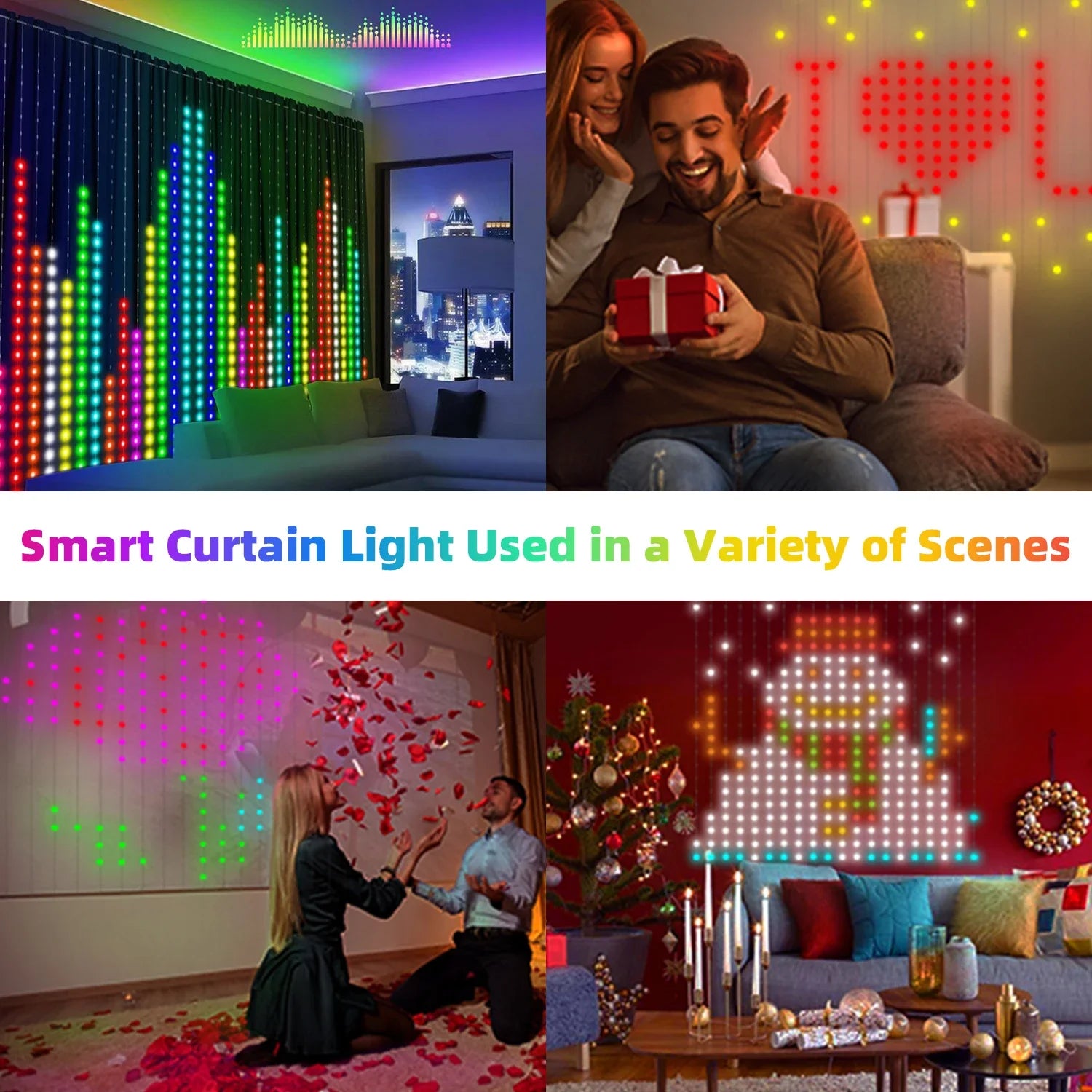 Smart LED Curtain Light Display