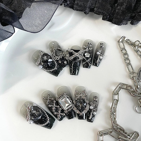 Gothic Coffin Nail Set