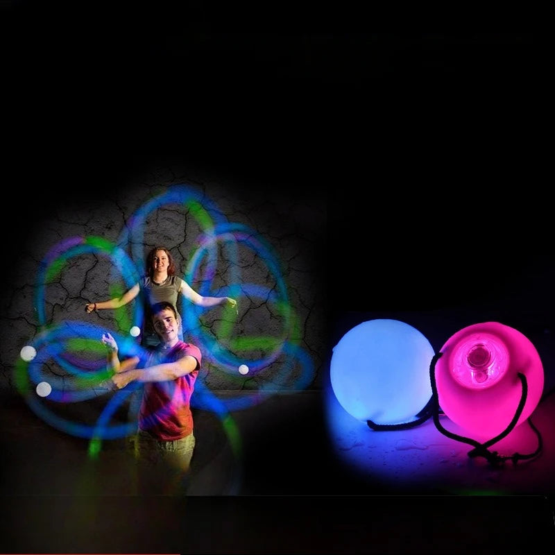 RGB LED Poi Ball Performance Set